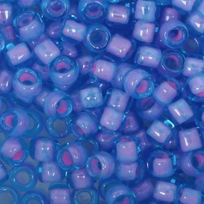 Toho Glaskralen rond 8-0 0938 lila blauw gemeleerd 4 gram 