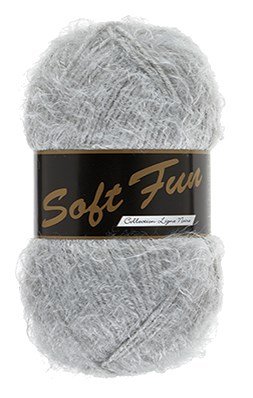 Lammy yarns - Soft fun 038 licht grijs op=op uit collectie 