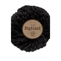 Lammy Yarns Highland 12 - 001 zwart