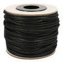 Koord wax gevlochten donker bruin 4 mm (1 meter) 