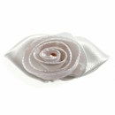 Roosjes wit met wit blad 30 a 20 mm (10 stuks)