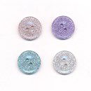 Knoop 15 mm glitter lila