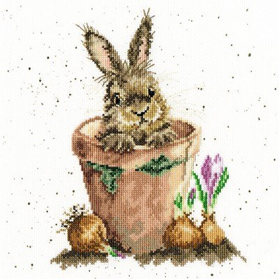 Borduurpakket dieren - Hannah Dale The Flower pot