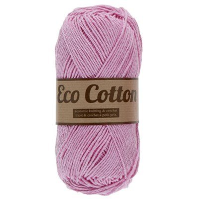 Lammy Yarns Eco Cotton 712 licht roze op=op uit collectie 