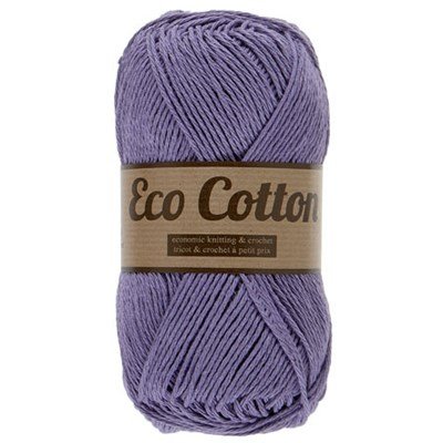 Lammy Yarns Eco Cotton 735 paars lavendel op=op uit collectie 