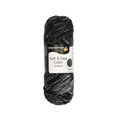 Schachenmayr Soft and Easy color 00087 zwart op=op uit collectie 