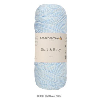 Schachenmayr Soft and Easy color 00090 licht blauw op=op uit collectie 