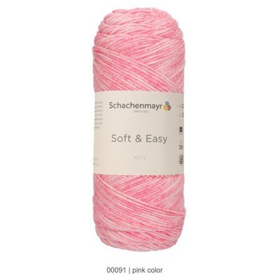 Schachenmayr Soft and Easy color 00091 roze op=op uit collectie 
