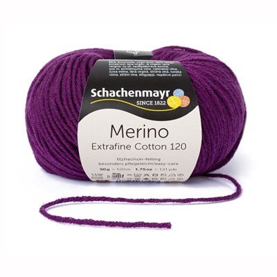 Schachenmayr Merino Extrafine Cotton 120 - 549 paars op=op 