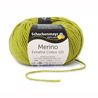 Schachenmayr Merino Extrafine Cotton 120 - 572 linde groen (op=op)