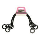 Tasbeugel 42 cm kunsstof zwart (1 paar)