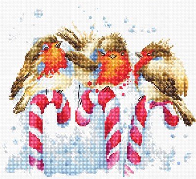 Borduurpakket Christmas Birds