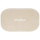 Tasbodem rechthoek 21 a 35 cm hout