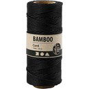 Bamboekoord 1 mm - 503483 zwart (65 meter)
