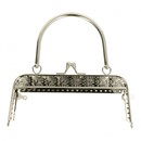 Tasbeugel 18 cm metaal met klipsluiting asi en hengsel(1 paar)