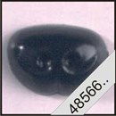 Neus 21 mm zwart bol (5 stuk)