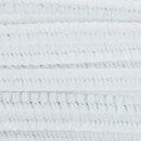 Chenille 6 mm - 30 cm wit (50 stuks)