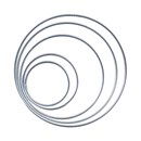 Ring metaal rond 30 cm - 3 mm (1 stuks)