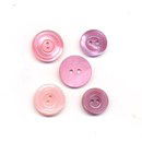 Knoop 15 mm bijpassend roze