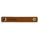 Leren Label - With Love 004 Cognac 100 a 15 mm (2 stuks)