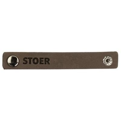 Leren Label - Stoer 002 groen 100 a 15 mm 2 stuks 