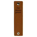 Leren Label - Door mama gemaakt 004 cognac 120 a 30 mm (2 stuks)
