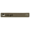Leren Label - Little Girl 002 groen 100 a 15 mm (2 stuks)