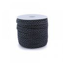 Koord gevlochten 16 mm zwart (95 cm)
