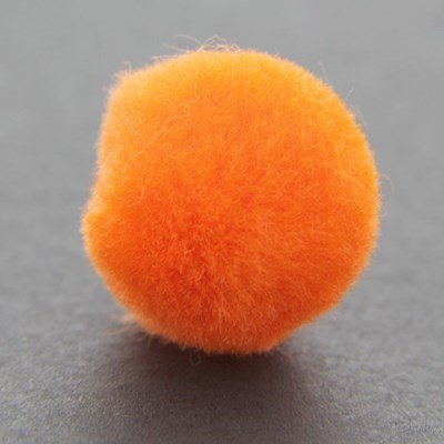 Pompon 12-13 mm oranje ca 80 stuks 