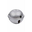 Belletje 8-9 cm zilver met ster (2 stuks)