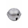 Belletje 8-9 cm zilver met ster (2 stuks)