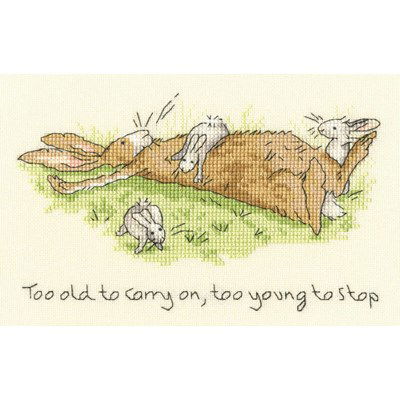 Borduurpakket Anita Jeram - Too young