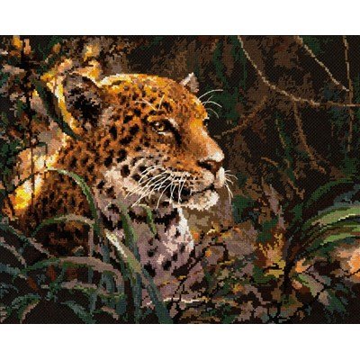 Borduurpakket dieren - Jaguar 63-06 op=op 