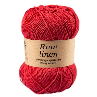 Borgo de Pazzi Raw Linen 202 rood op=op uit collectie 