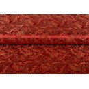 Brokaat Hindiga Flower - rood (per 50 cm)