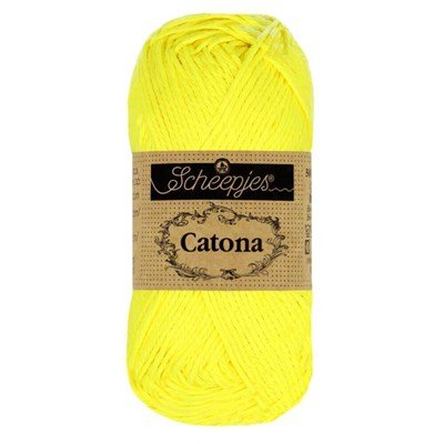 Scheepjes Catona 601 Neon Yellow 50 gram 