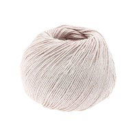 Lana Grossa Solo Lino 44 parel grijs roze