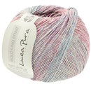 Lana Grossa Solo Lino print 158 blauw roze (opruiming)
