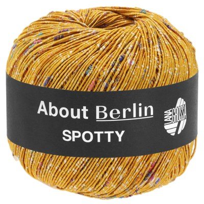 Lana Grossa About berlin spotty 11 oker geel op=op uit collectie 