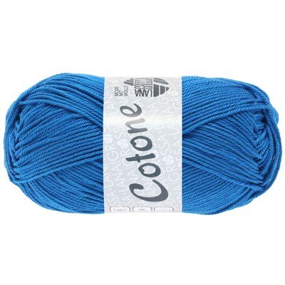 Lana Grossa Cotone 076 helder blauw