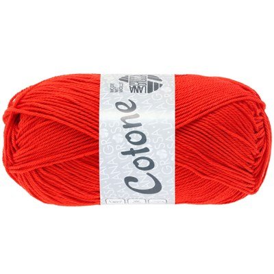 Lana Grossa Cotone 084 rood oranje