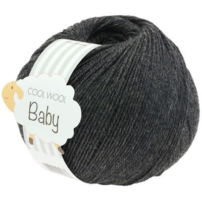Lana Grossa Cool Wool Baby 205 donker grijs opruiming 