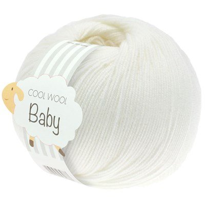 Lana Grossa Cool Wool Baby 207 wit opruiming 