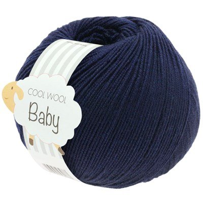 Lana Grossa Cool Wool Baby 210 nachtblauw