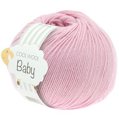 Lana Grossa Cool Wool Baby 216 licht roze opruiming 
