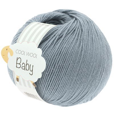 Lana Grossa Cool Wool Baby 264 grijs blauw opruiming 