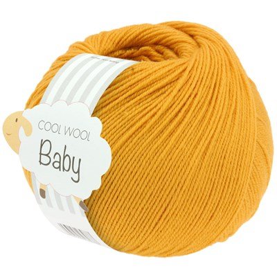 Lana Grossa Cool Wool Baby 280 donker geel opruiming 