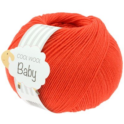 Lana Grossa Cool Wool Baby 290 oranje opruiming 