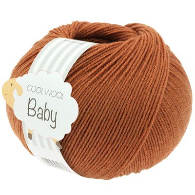 Lana Grossa Cool Wool Baby 291 roest oranje opruiming 
