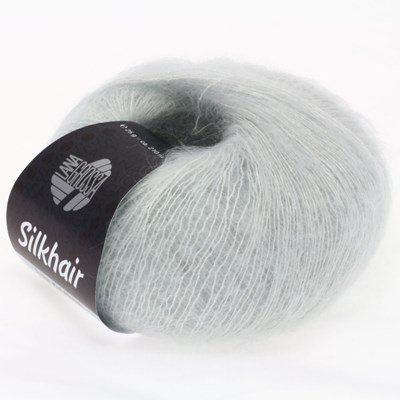 Lana Grossa Silkhair 041 zilver grijs opruiming 